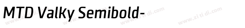 MTD Valky Semibold字体转换